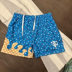 Blue baseball lifestyle shorts